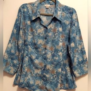 Christopher & Banks Large 3/4 sleeve